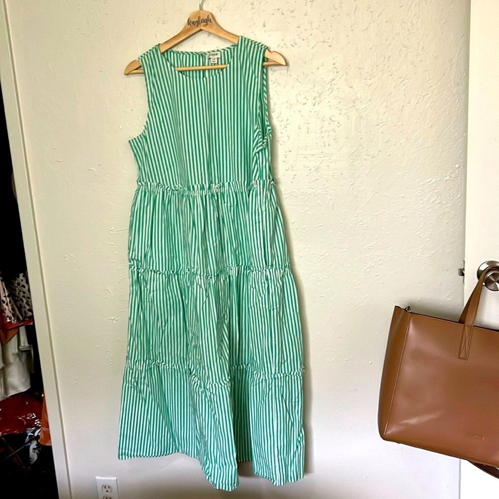 J crew Tiered Midi Dress